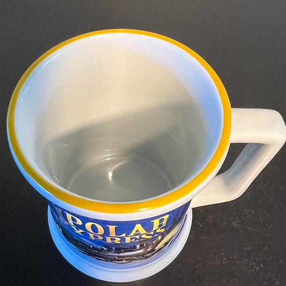 The Polar Express Ceramic Christmas Mug 3D Embossed Train BELIEVE Warner Bros. - Picture 6 of 10